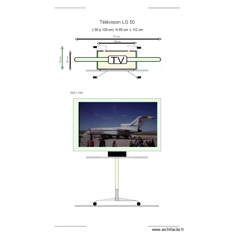I- 01 T&eacute;l&eacute;vision 26. Plan de 