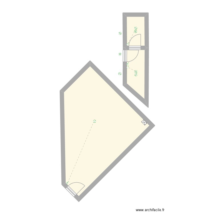 ch tek. Plan de 3 pièces et 35 m2
