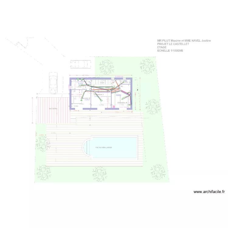 PLAN ETAGE CIRCUIT LUMIERE. Plan de 