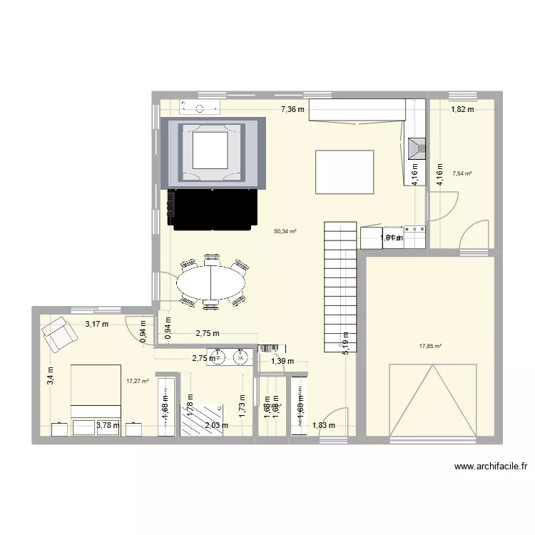 Tarnos rond point 2. Plan de 5  et 94 m²