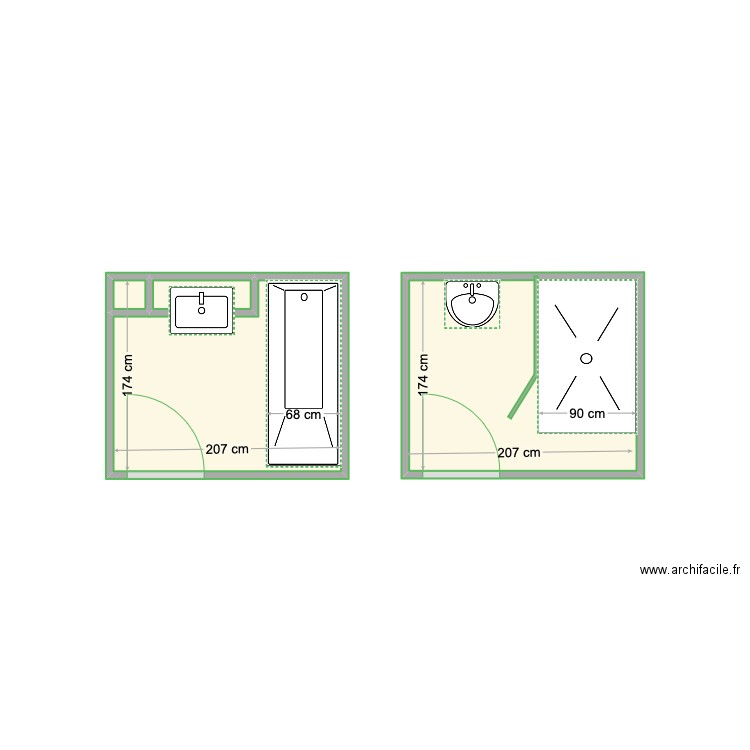 ANGLO. Plan de 4 pièces et 7 m2