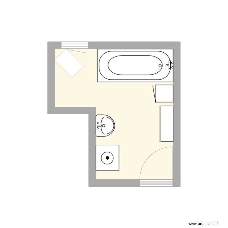 RENARD JEAN-PIERRE. Plan de 1 pièce et 6 m2