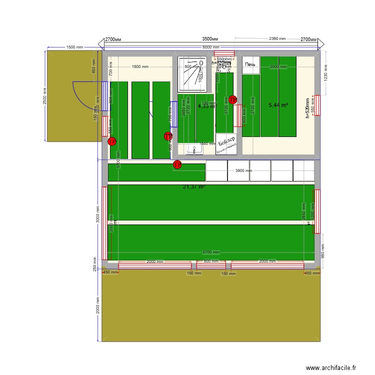 Баня Шарапово ТП. Plan de 0 pièce et 0 m2