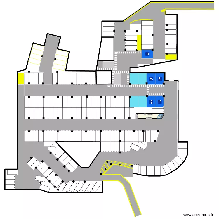 Carrefour Le Pr&eacute; Saint Gervais. Plan de 