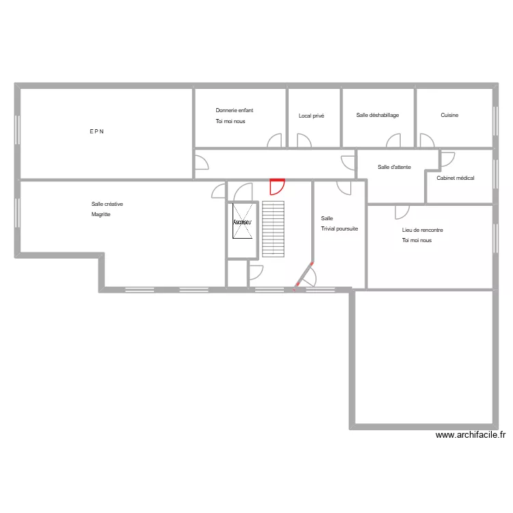 maison citoyenne 1er. Plan de 
