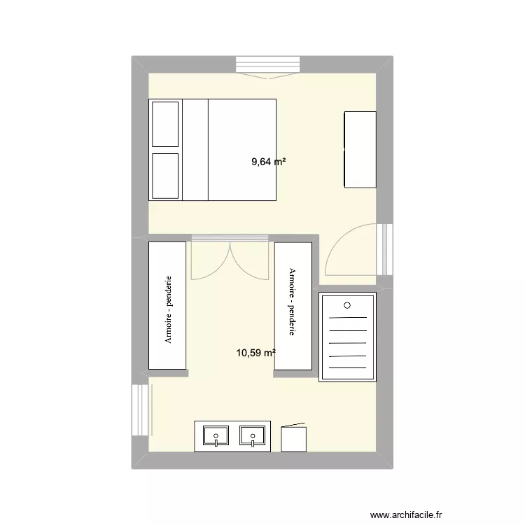 Suite parentale. Plan de 
