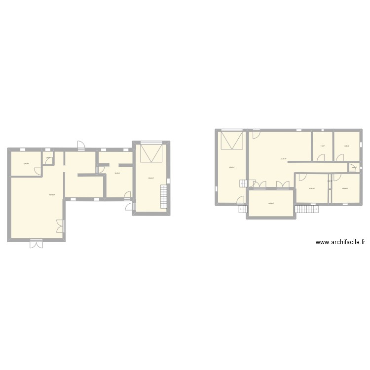 Saint Christol. Plan de 14 pièces et 246 m2