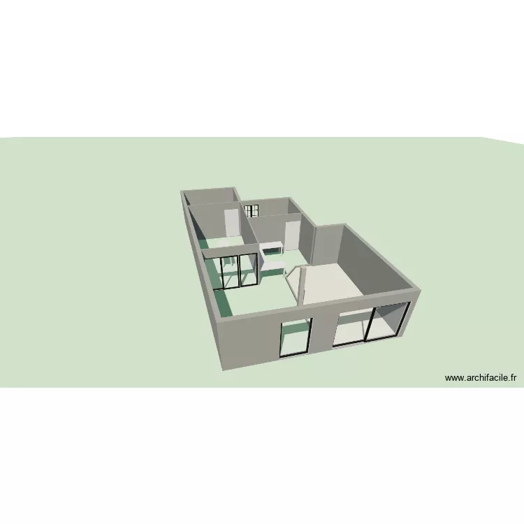 LES FLEURS DE LULU. Plan de 3  et 37 m²