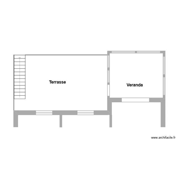 Arri&egrave;re maison. Plan de 