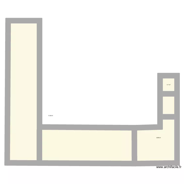rosier. Plan de 3  et 165 m²