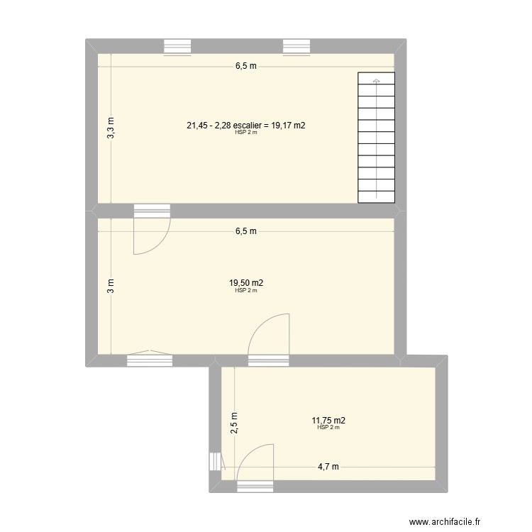 homeland. Plan de 3 pièces et 53 m2