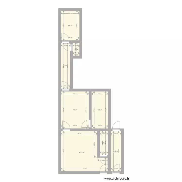 ACGIau92 / 0. Plan de 8 Pièces et 57 m² ACGIau92 / 0. Plan de 8 Pièces et 57 m²