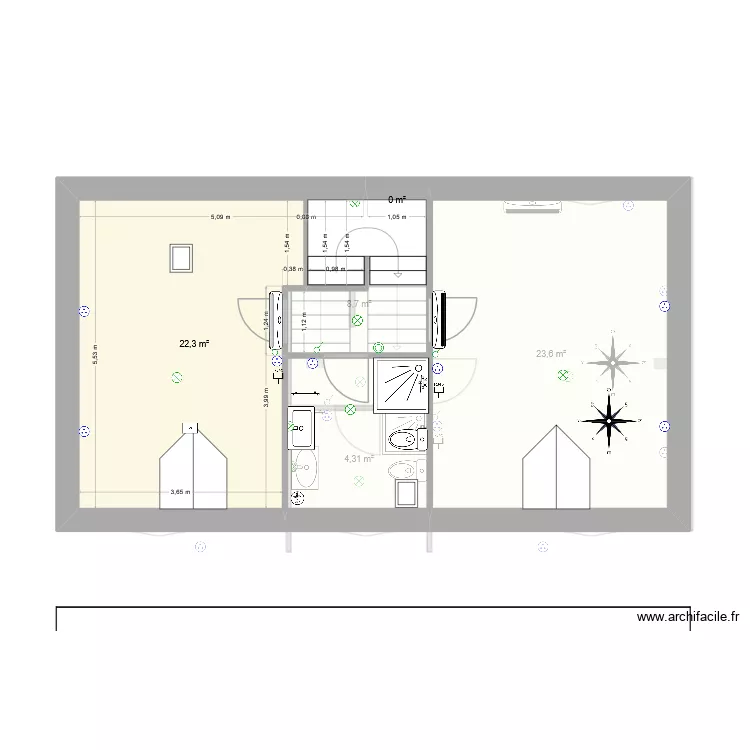 RDC 38 Aurelien. Plan de 8  et 137 m²