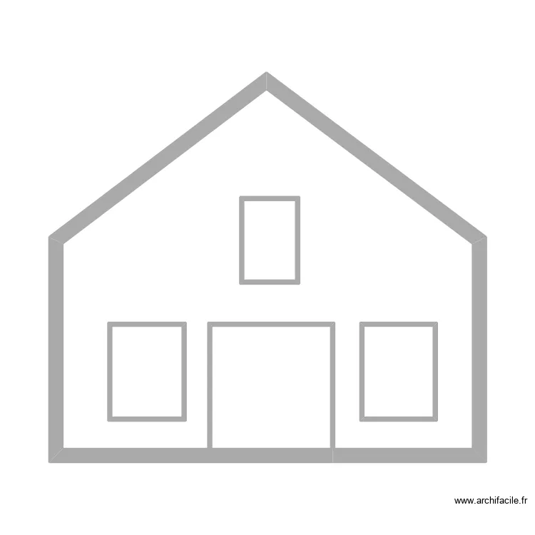 Face avant grange Amneville. Plan de 5  et 42 m²