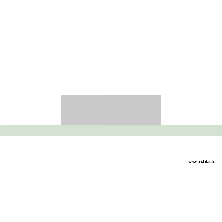 FACADE. Plan de 2 et 21 m² FACADE. Plan de 2 et 21 m²