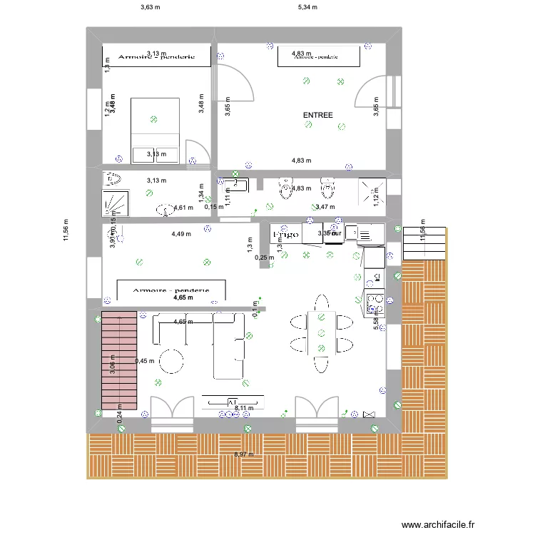 maison sauze. Plan de 