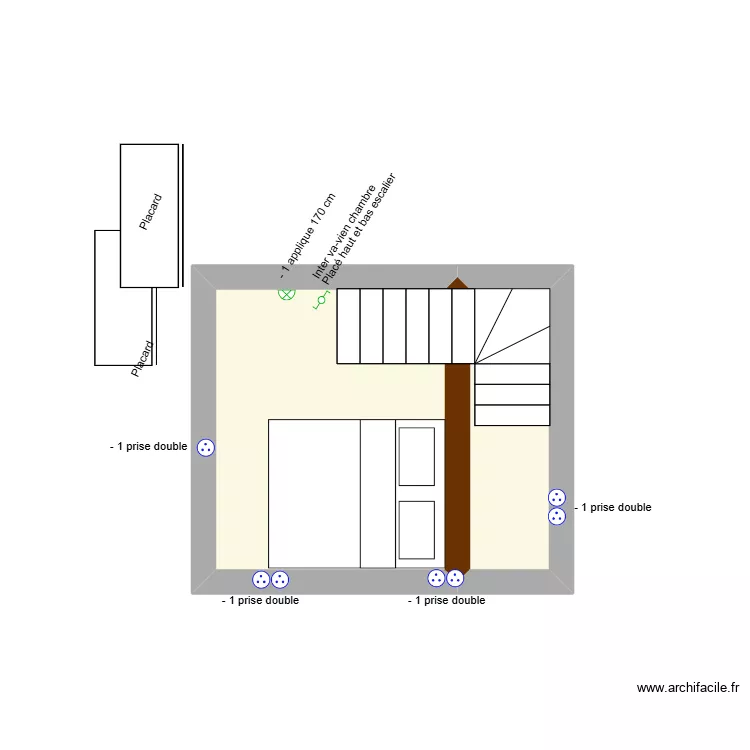 mezzanine lot 4. Plan de 2 et 10 m² mezzanine lot 4. Plan de 2 et 10 m²