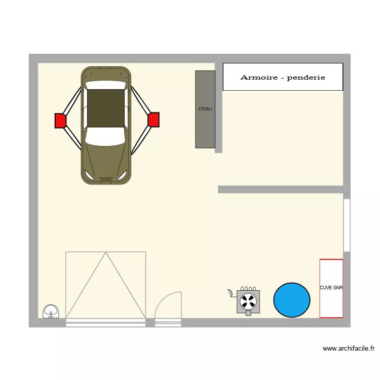 SLM AUTO. Plan de 1 Pièce et 69 m²