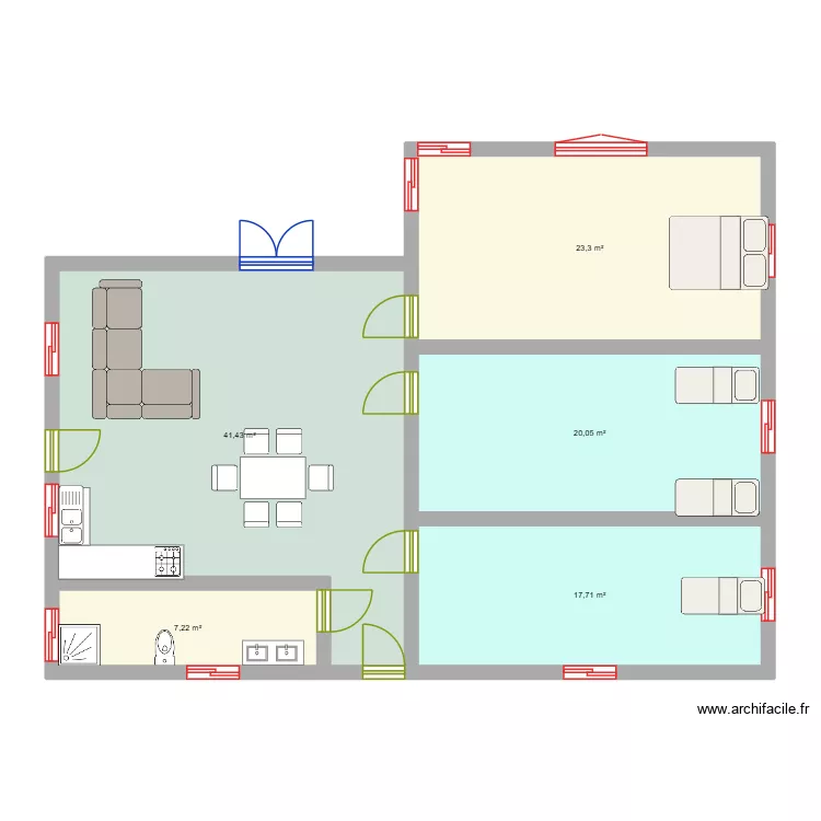 plan off. Plan de 5 Pièces et 110 m² plan off. Plan de 5 Pièces et 110 m²