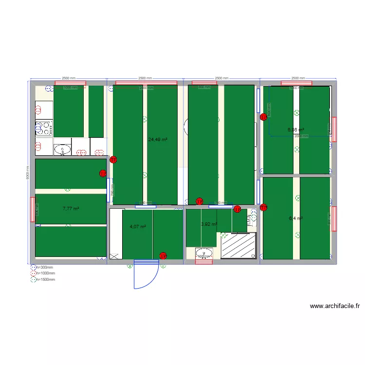 60 2.2 ТП. Plan de 