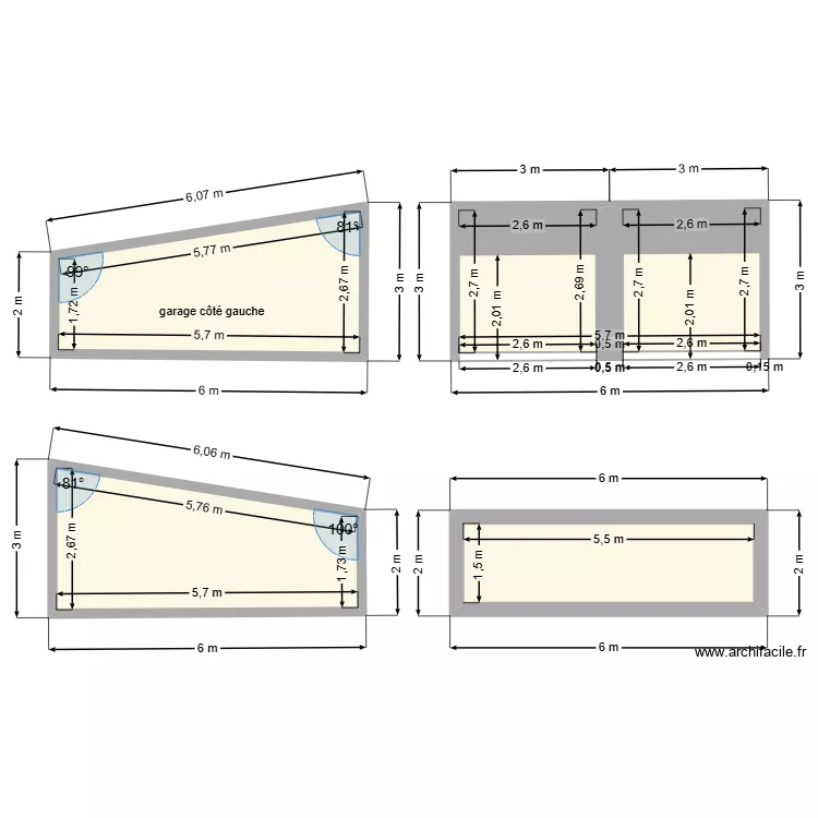 plan de coupe. Plan de 4 et 47 m² plan de coupe. Plan de 4 et 47 m²