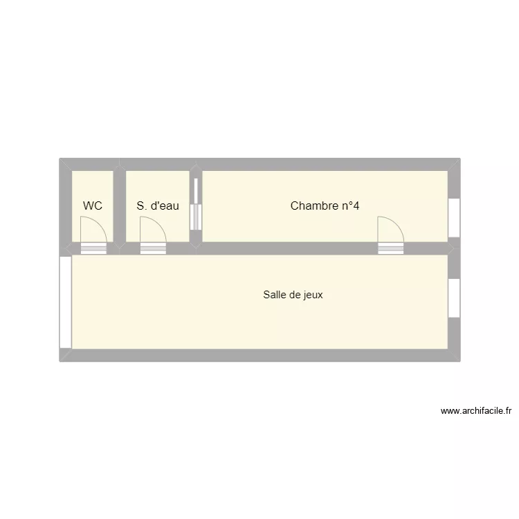 2ème étage Landouzy la cour. Plan de 2ème étage Landouzy la cour. Plan de
