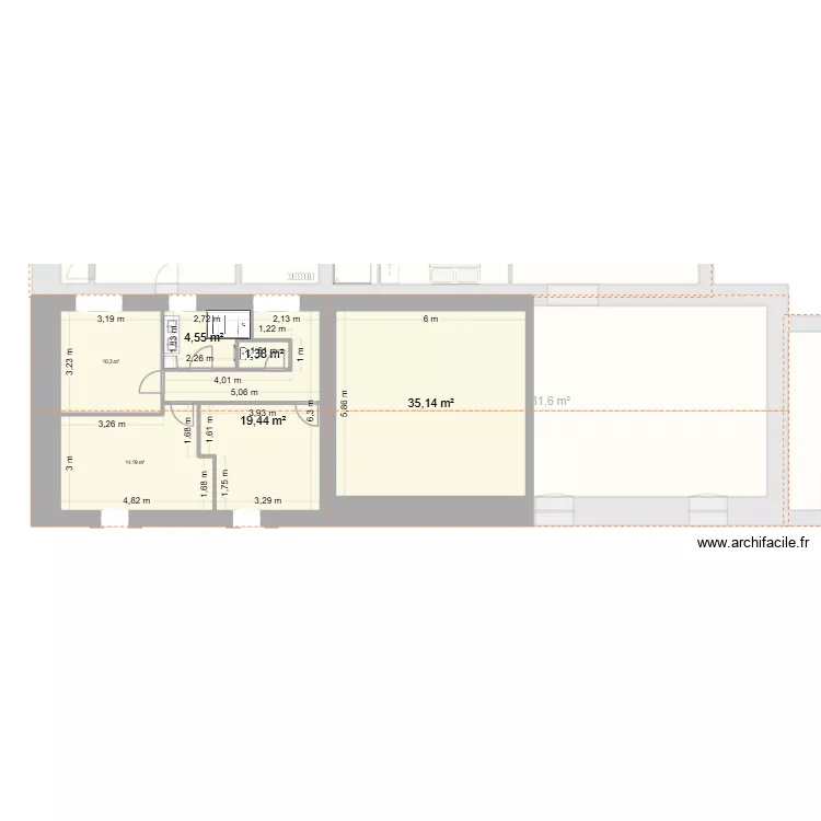 Le Pegatine AC155 R&eacute;nov&eacute; 2. Plan de 16  et 284 m²