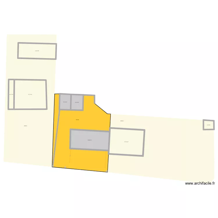 Plan cadastral. Plan de 8 pièces et 283 m²