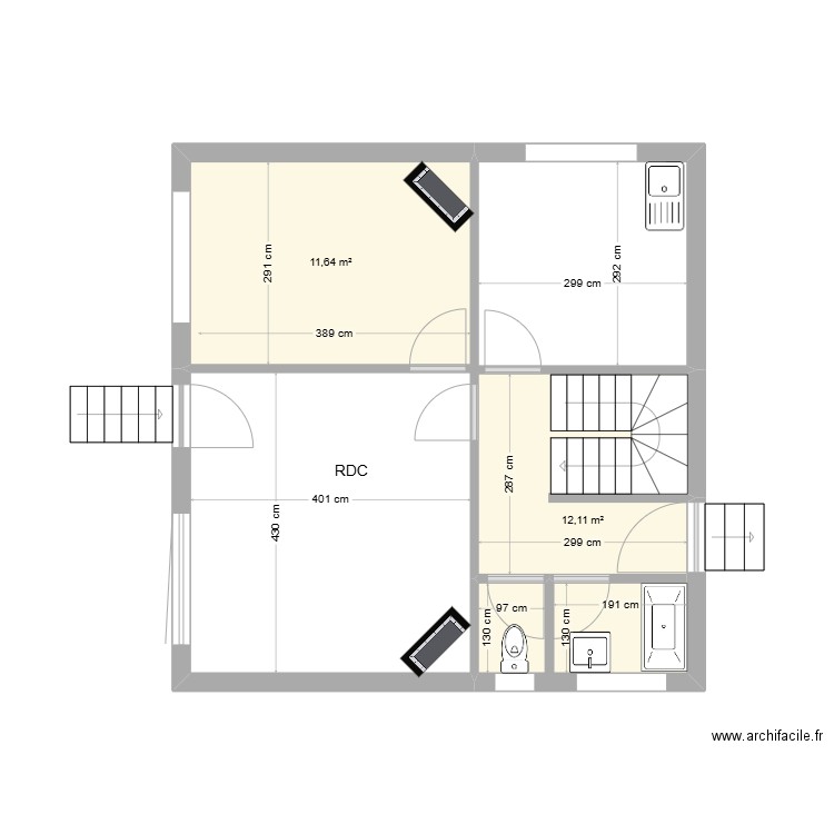 RDC LE SAINT EN L ETAT . Plan de 0 pièce et 0 m2