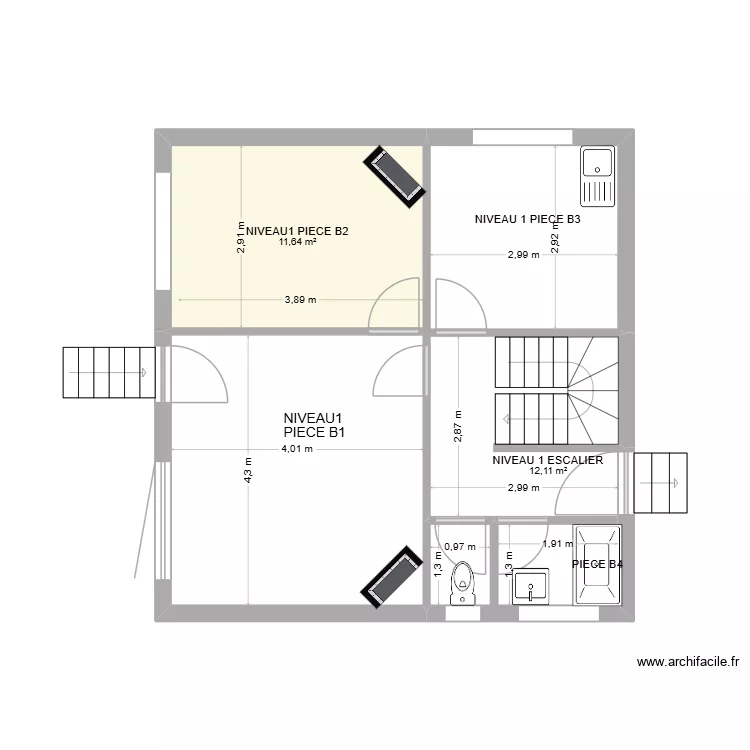 RDC LE SAINT EN L ETAT. Plan de 