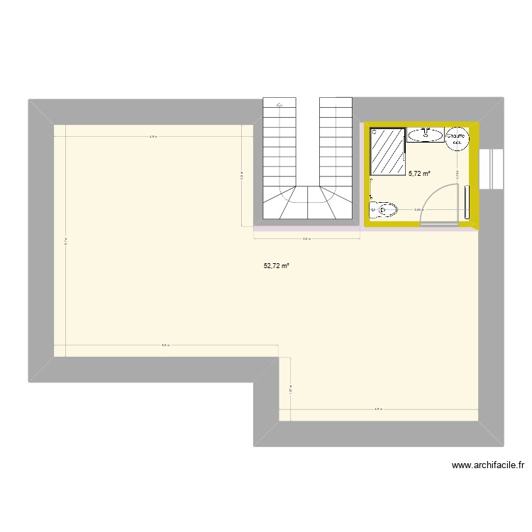 salle de bain. Plan de 0 pièce et 0 m2