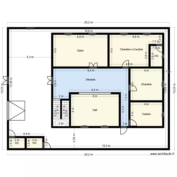Plan 20mx15m Client 37 19 52 73 V3. Plan de 11  et 437 m²