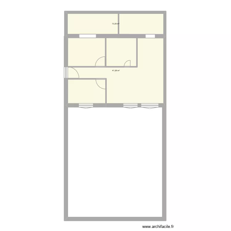 maison cano. Plan de 2  et 55 m²
