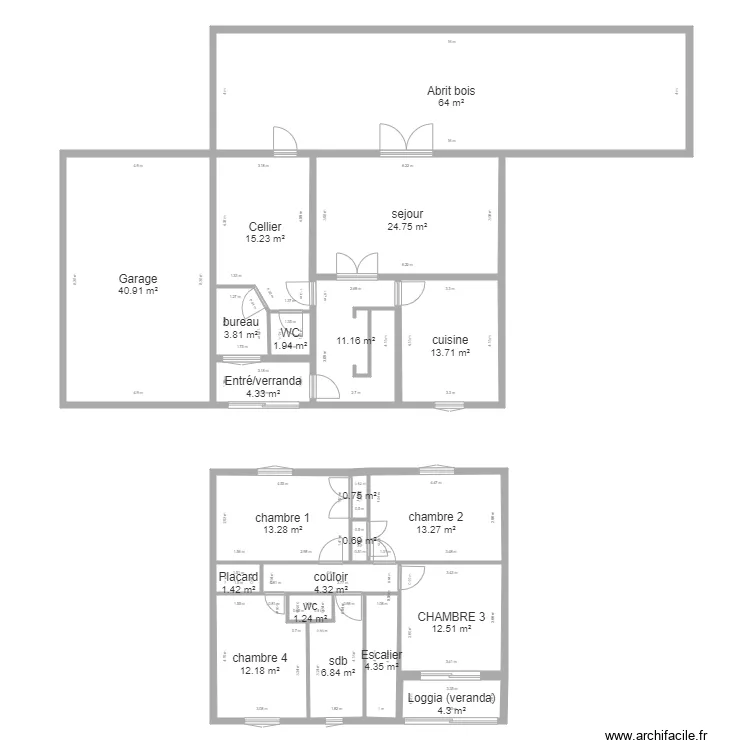 maison Marcorignan. Plan de 21 et 255 m² maison Marcorignan. Plan de 21 et 255 m²