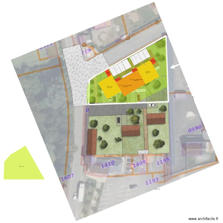 st hilaire -v2-4inter+2indiv-fd de plan voie+TAB. Plan de 0 pièce et 0 m2