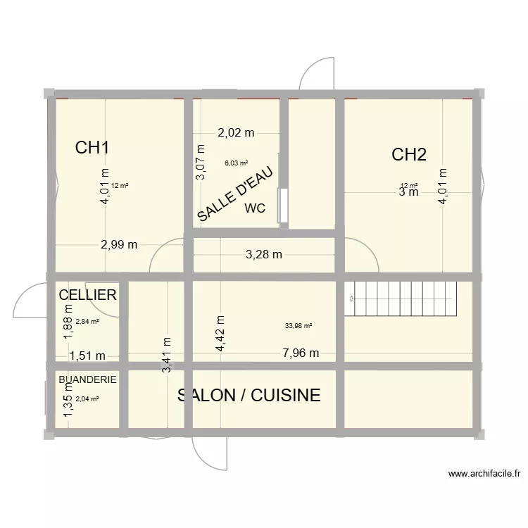 MME. CHASSELA SORAYA. Plan de 11 et 116 m² MME. CHASSELA SORAYA. Plan de 11 et 116 m²