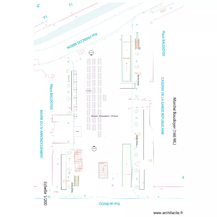 Place Baudoyer. Plan de 