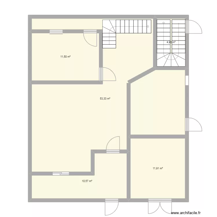 plan hazem 2. Plan de 5  et 92 m²