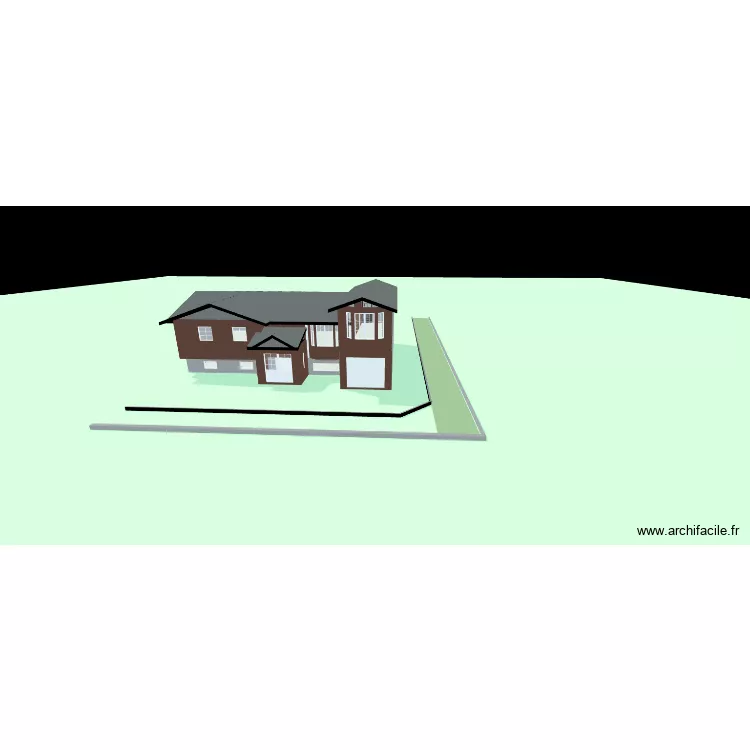 Maison nouvelles cotes. Plan de 8 pièces et 235 m²