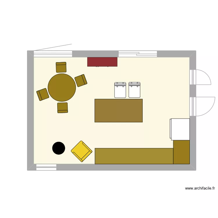 Cuisisine_apres. Plan de 1  et 26 m²