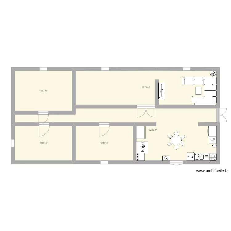 maison la zer. Plan de 