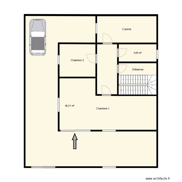Villa Hammam chatt RDC. Plan de 0 pièce et 0 m2