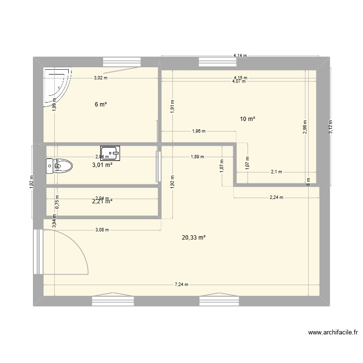 PDF. Plan de 0 pièce et 0 m2