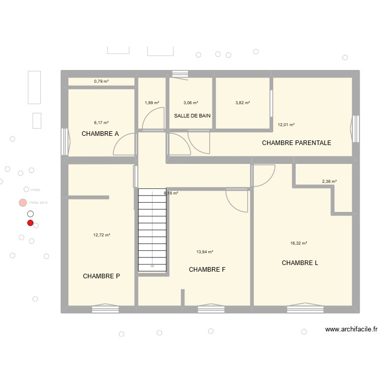 SAINTE BLANDINE RDC MODIFICATIONS NOM. Plan de 0 pièce et 0 m2