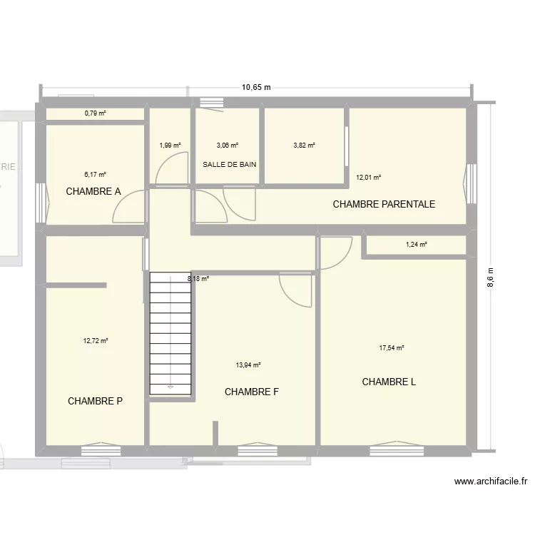 SAINTE BLANDINE RDC MODIFICATIONS NOM. Plan de 27  et 223 m²