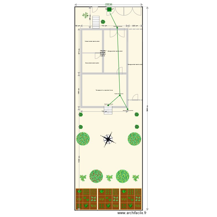 Plan de Masse avant travaux 2024/03 last. Plan de 6 pièces et 283 m2