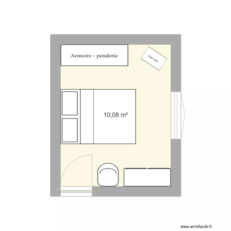 chambre. Plan de 