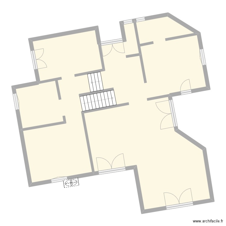 MUR06_RDC. Plan de 1 pièce et 134 m2