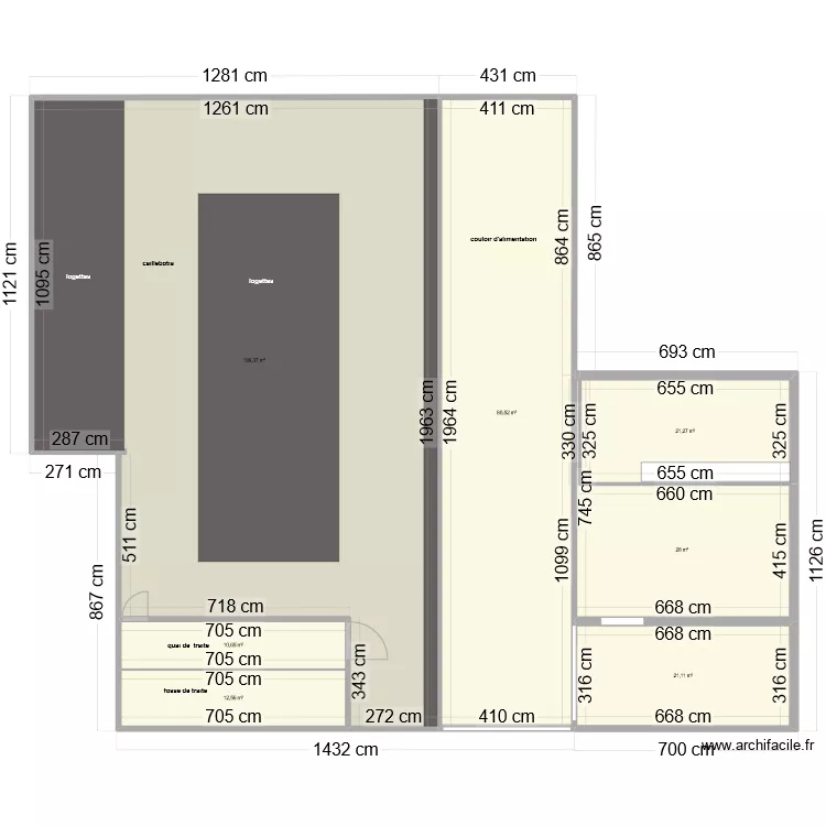 cheverie burdigne avant travaux. Plan de 