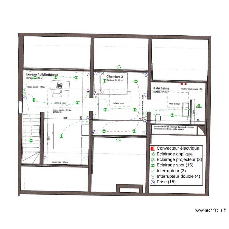 Aménagement combles M JOUET. Plan de 0 pièce et 0 m2